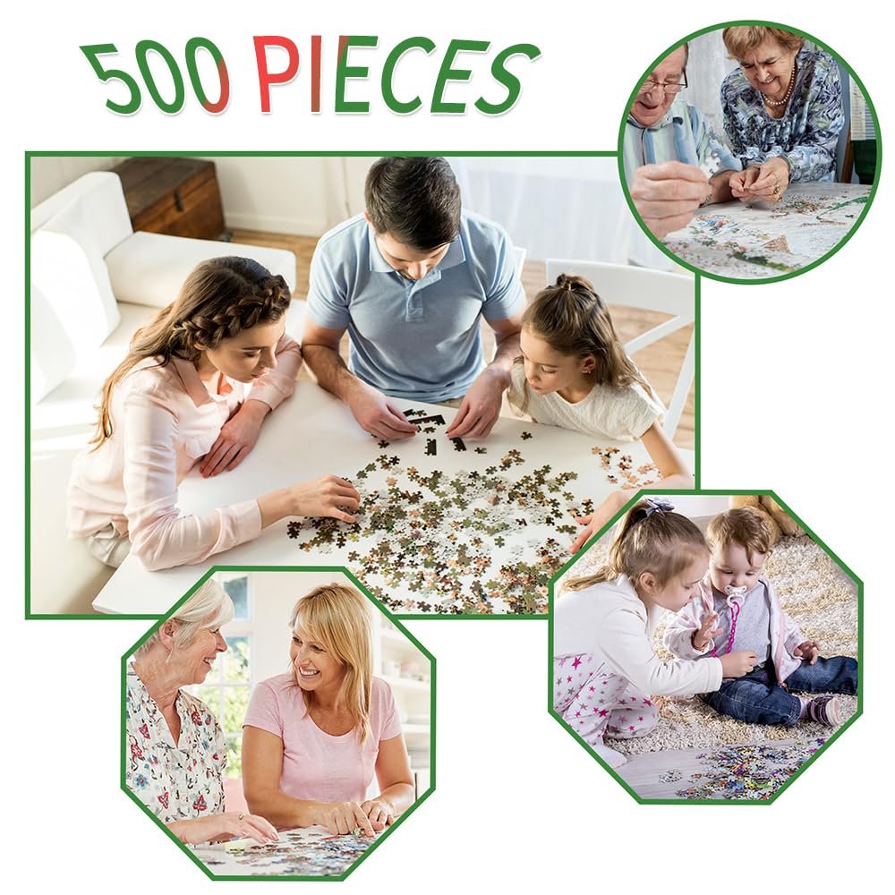 Пазл 500 деталей Різнокольорові дельфіни 49 x 35 см, фото №4