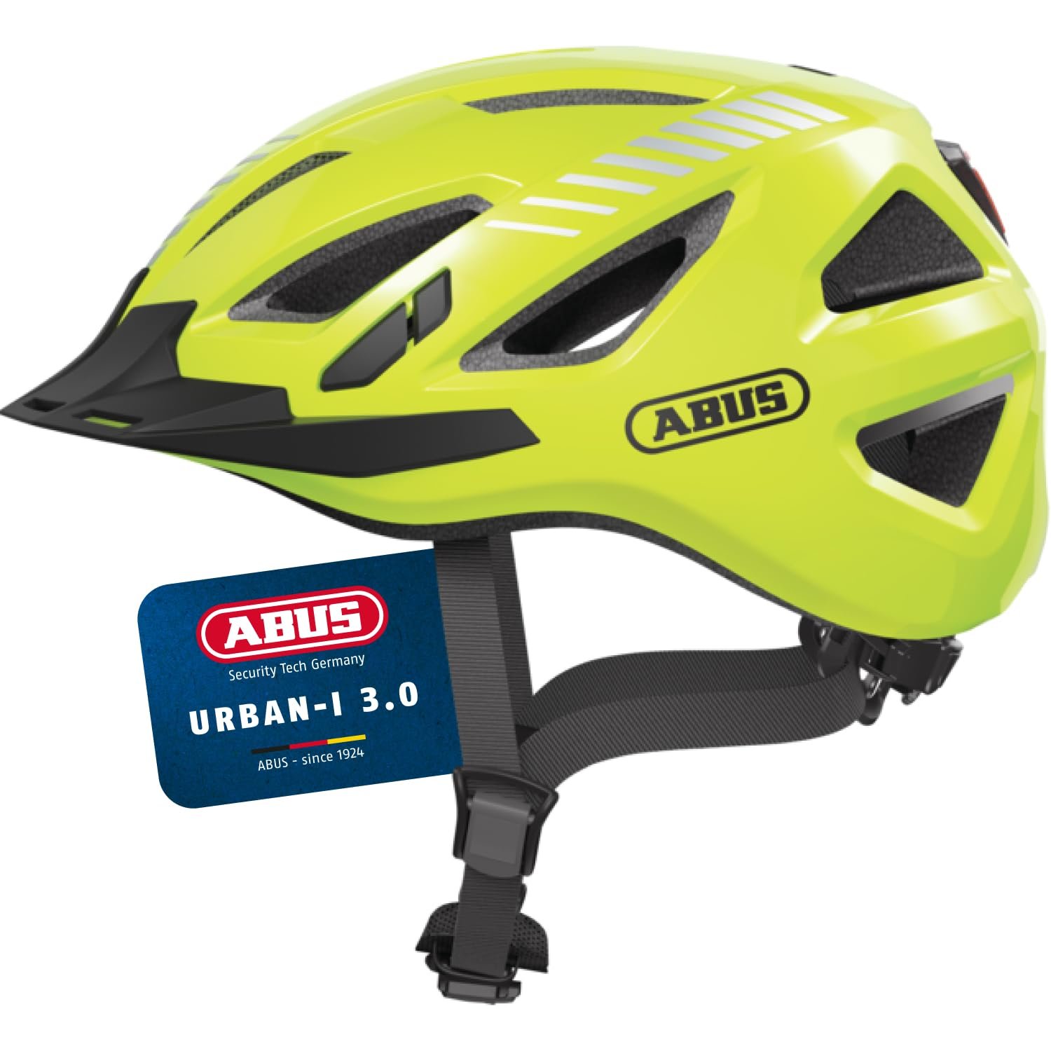 Шолом ABUS Urban-I 3.0, унісекс, міський, велосипедний, з задньою підсвіткою, козирком та магнітною застібкою, фото №1