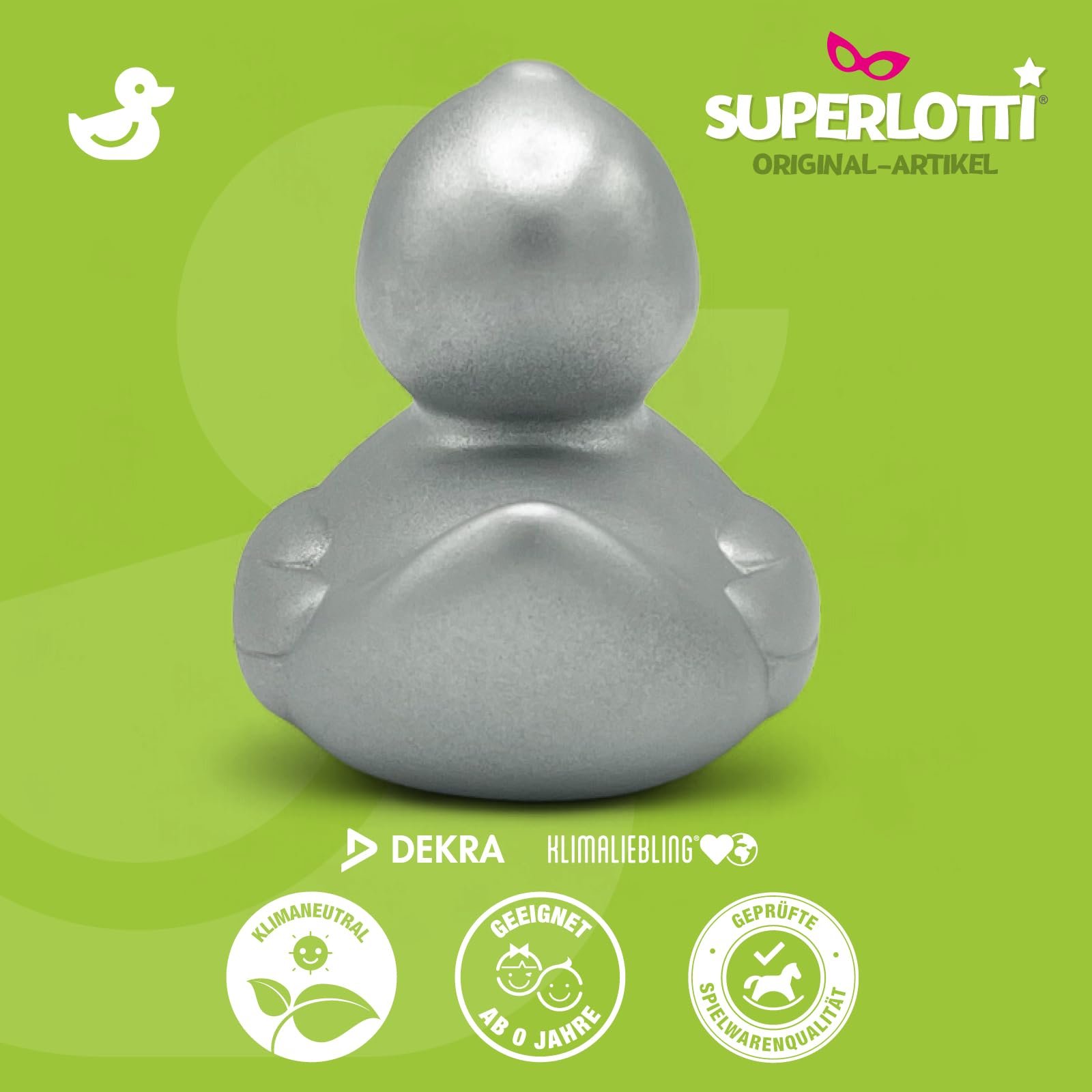 Качка для ванни Superlotti Steffi срібна, оригінальна, фото №4