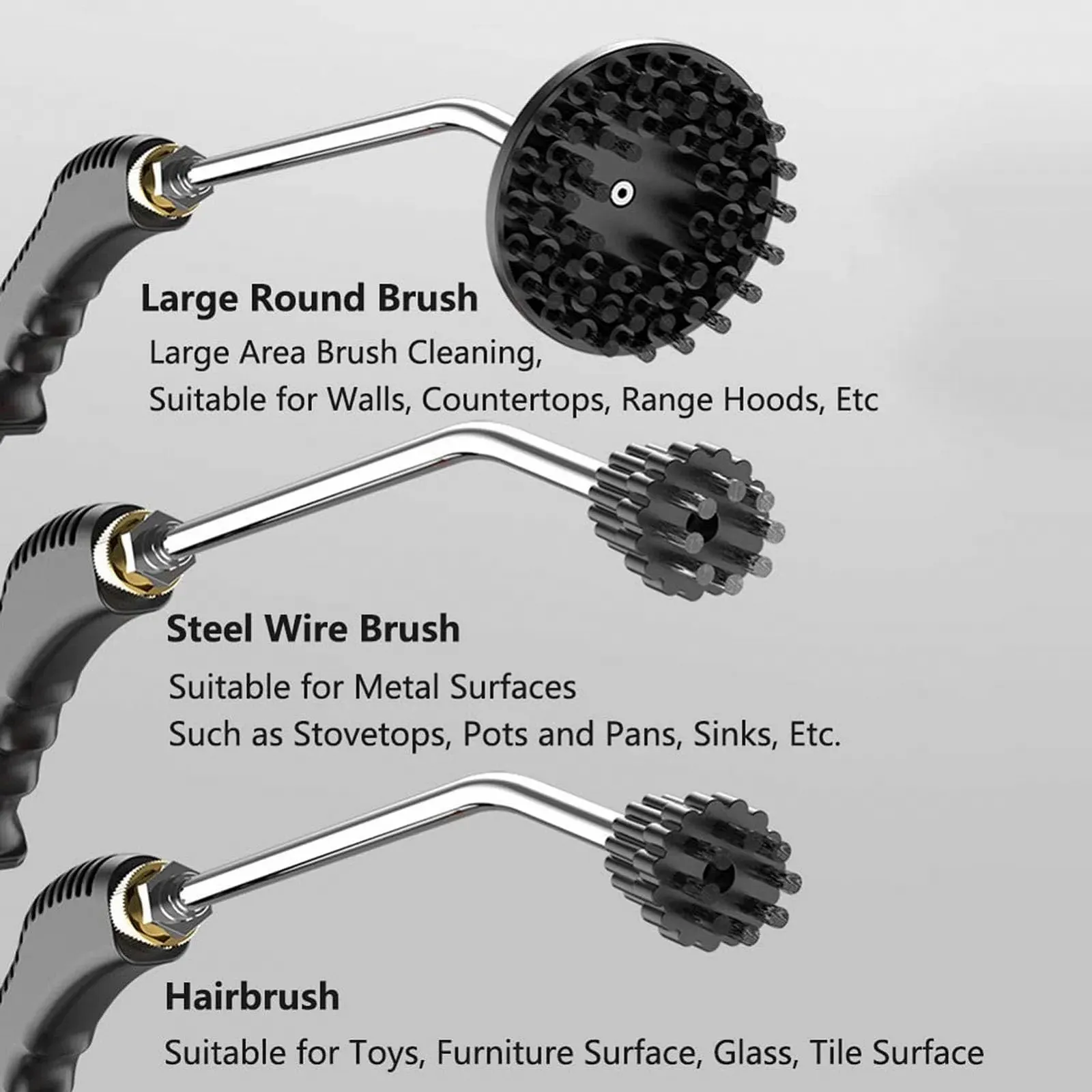 Ручний пароочисник високого тиску 105 °C 1 л EU Plug 220 В Squishy, фото №2