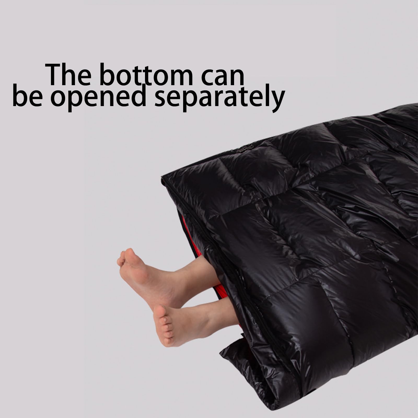 Спальный мешок для кемпинга Gänsedaunenschlafsack три сезона -10 ℃ ~ 5 ℃ 210 x 80 см ультралегкий портативный водонепроницаемый, фото №5