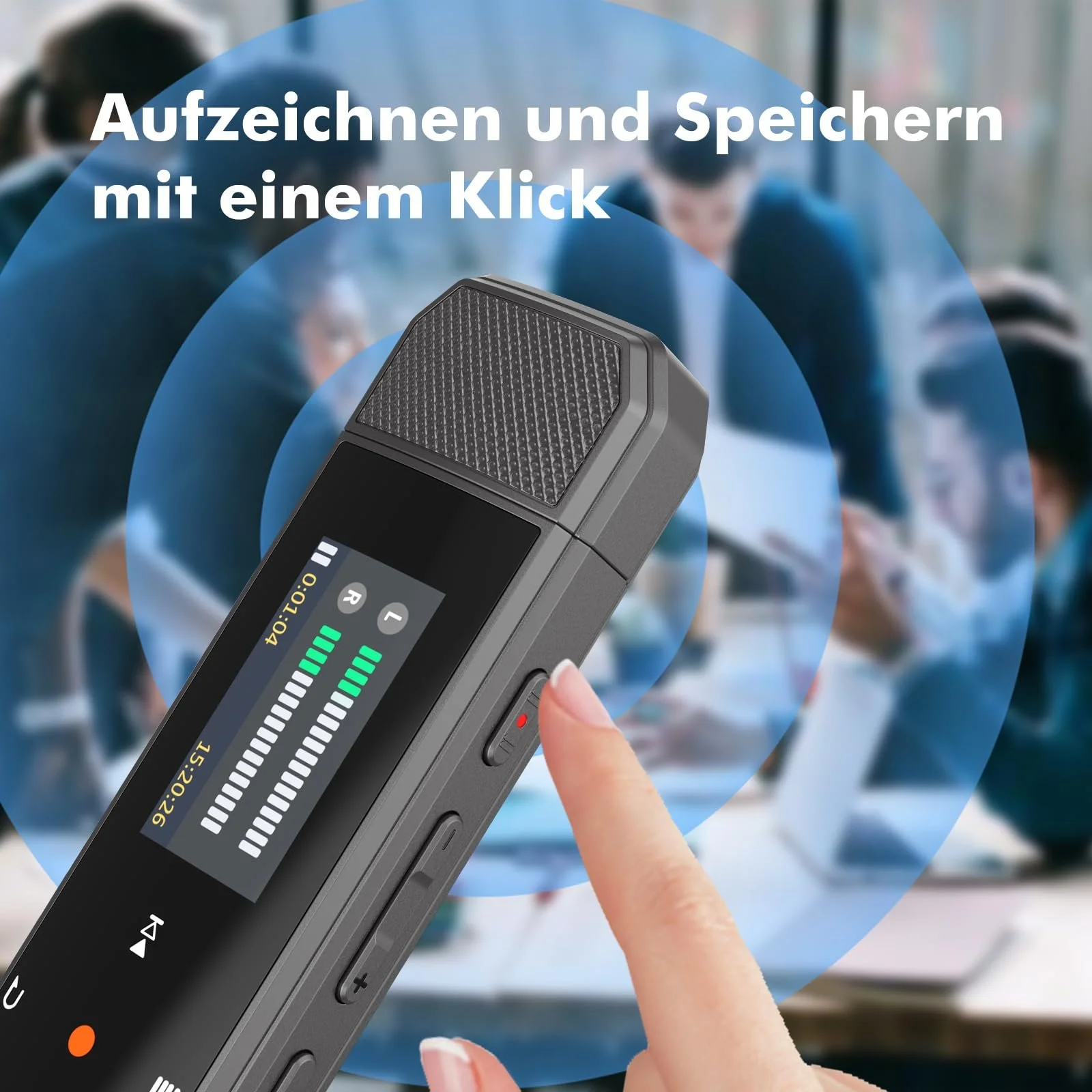 MP3 плеєр портативний 64GB Bluetooth 5.3, запис в один клік, кліпса, FM-радіо, підключення до мобільного телефону, незалежна кнопка гучності, фото №6