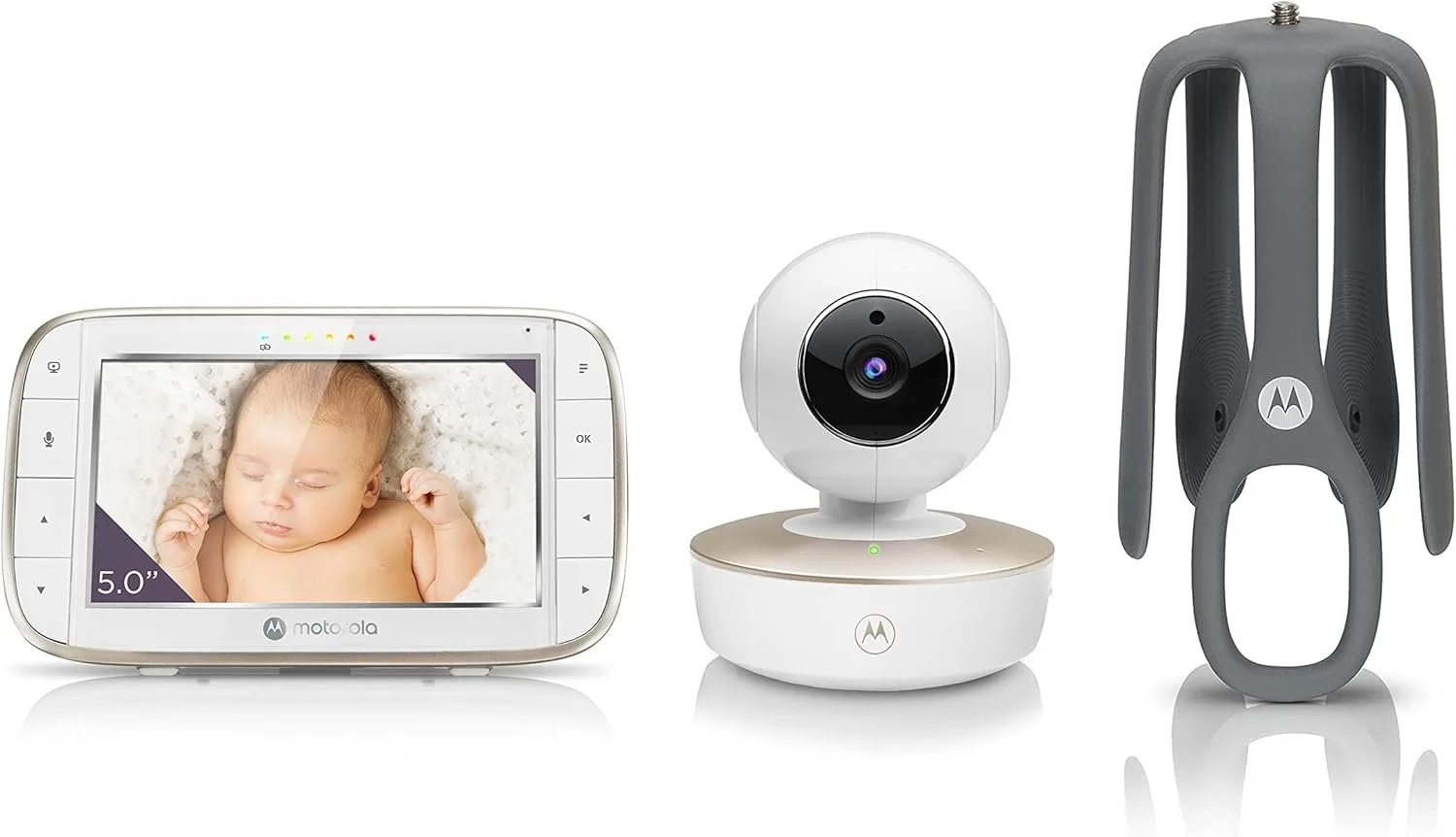 Детская видеоняня с монитором 5'' Motorola Nursery VM 855 HD Wi-Fi Белый, фото №1