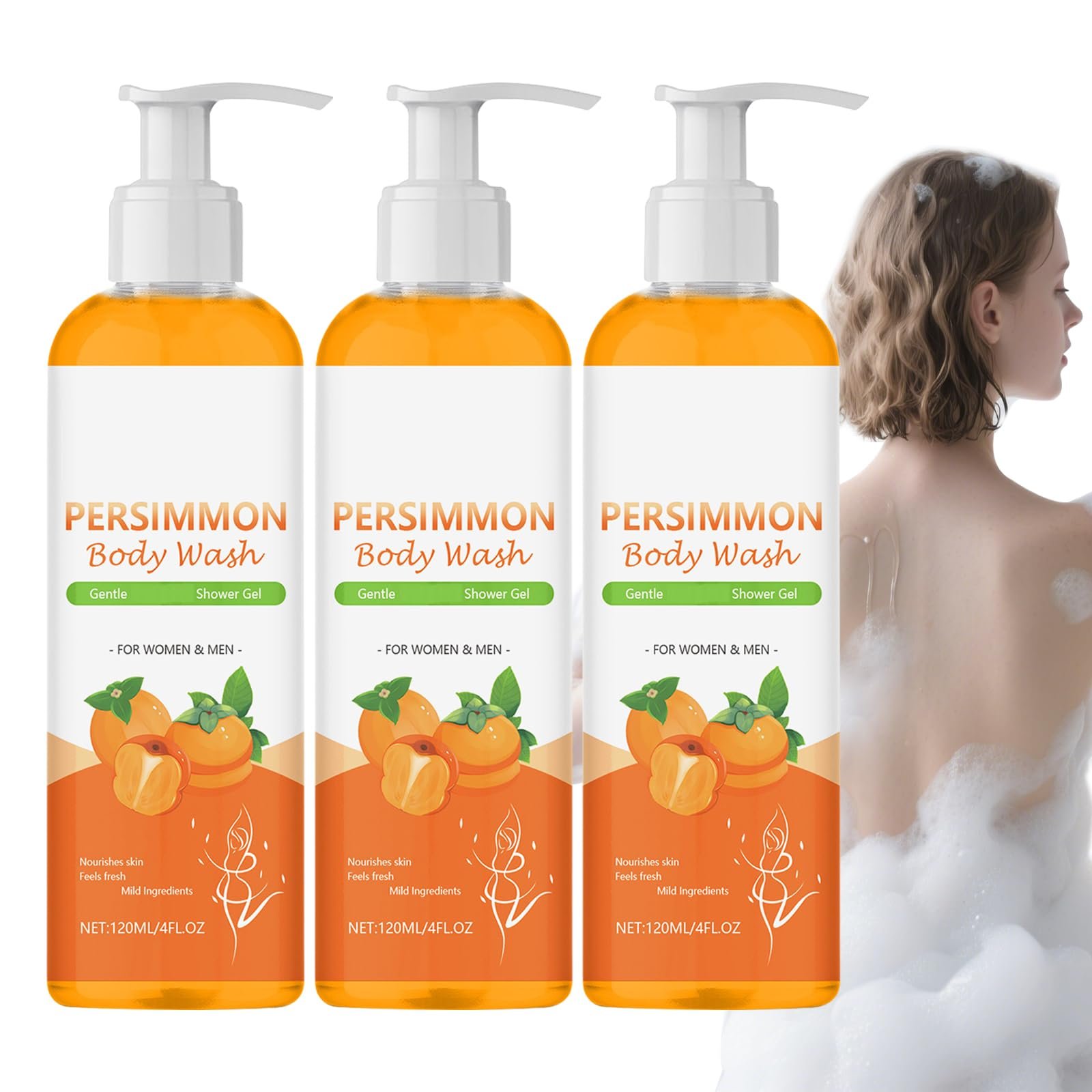 Гель для душу Persimmon Проти запаху тіла з екстрактом хурми 3 шт, фото №1