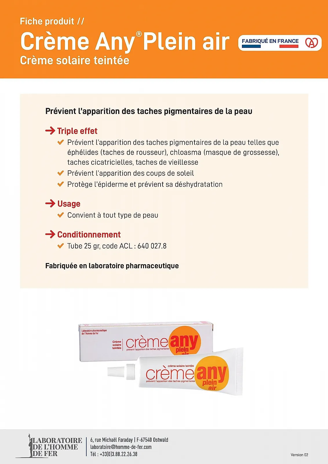 Крем Any Plein Air Сонцезахисний Тинт Тюбик 25г, фото №5 Крем Any Plein Air Сонцезахисний Тинт Тюбик 25г, фото №5