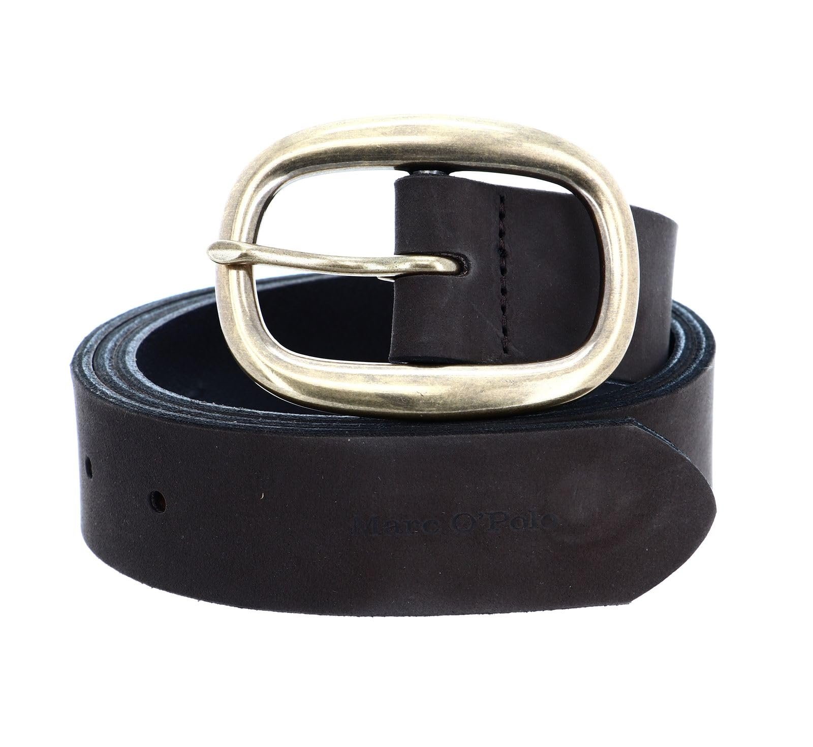 Ремень кожаный Marc O'Polo Lillie dark chocolate, фото №1