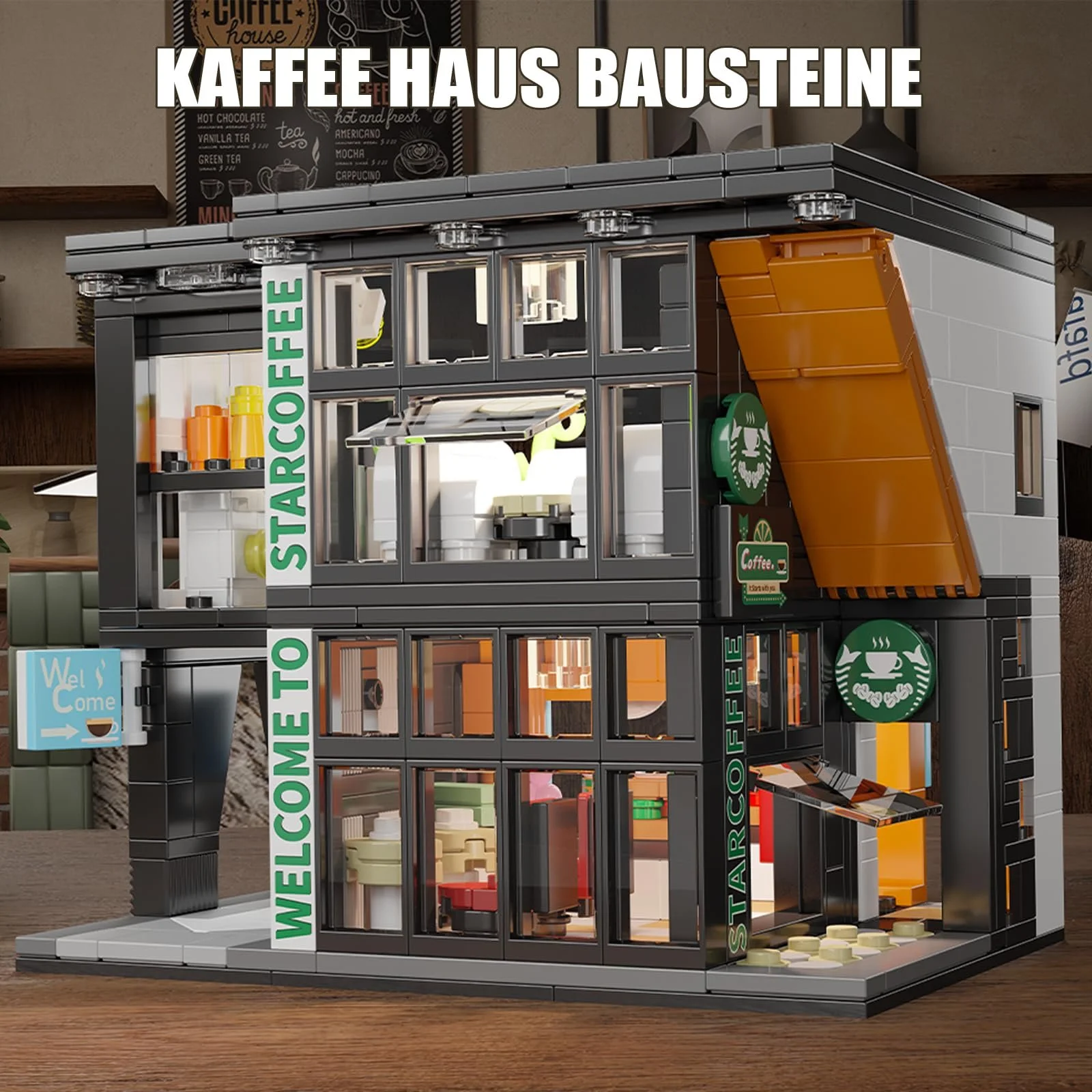 Конструктор Кафе HIGH GODO City, 581 деталь, фото №7