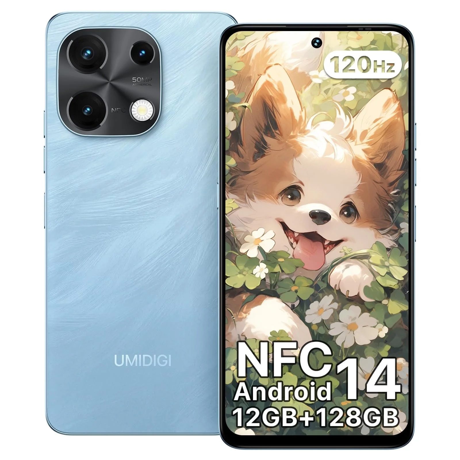 Смартфон UMIDIGI Note 100 6.8" 120Hz Octa-Core 12GB (6+6) RAM 128GB ROM 50MP NFC 5000mAh Dual SIM, фото №1