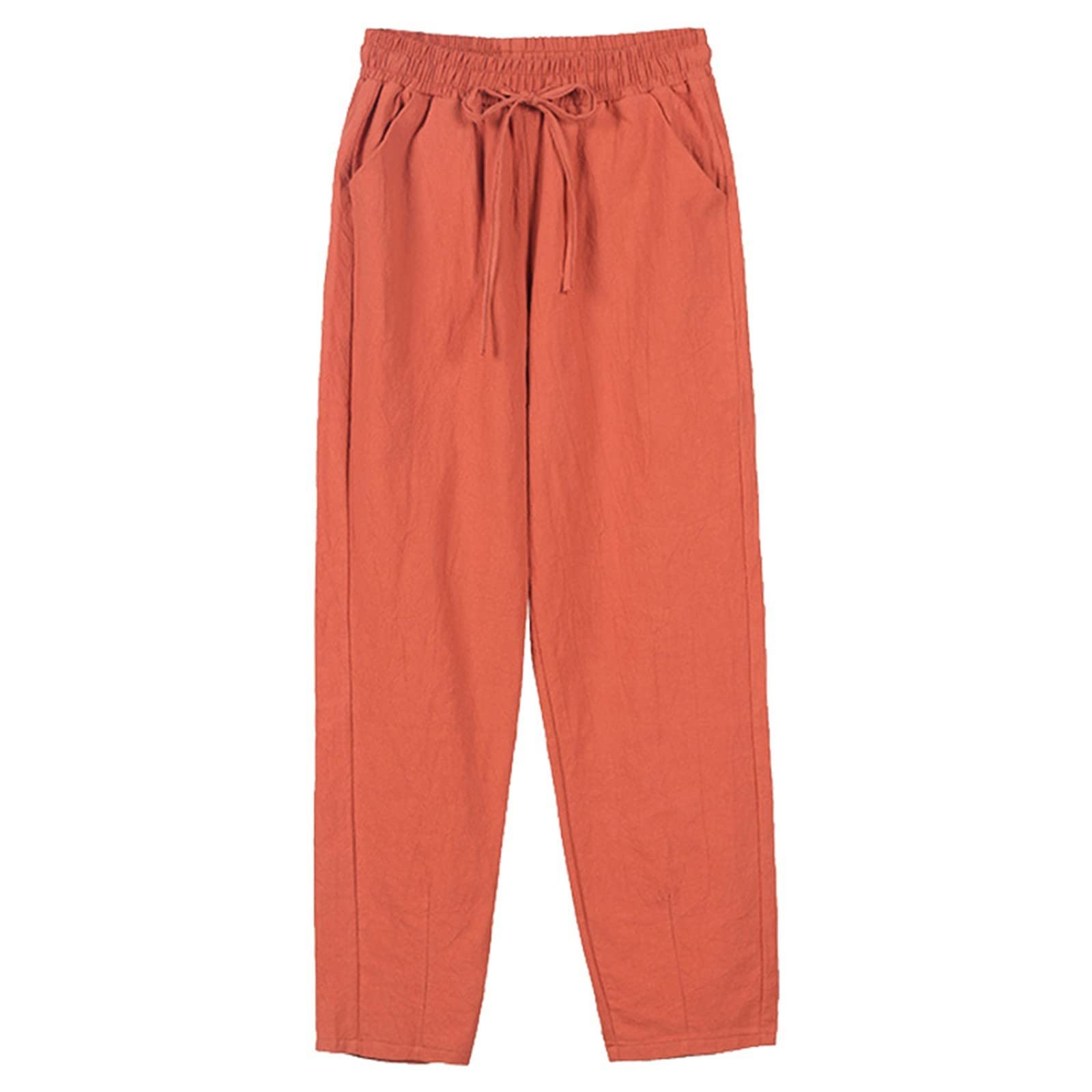 Брюки GFPGNDFHG Лён Хлопок с высокой талией, фото №1 Брюки GFPGNDFHG Лён Хлопок с высокой талией, фото №1