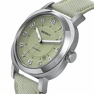 Механические часы BERNY Женские автоматические наручные часы Водонепроницаемые Роскошные часы Аналоговые Кварцевые часы из нержавеющей стали Sunray Dial synthetic.ua - Фото 1