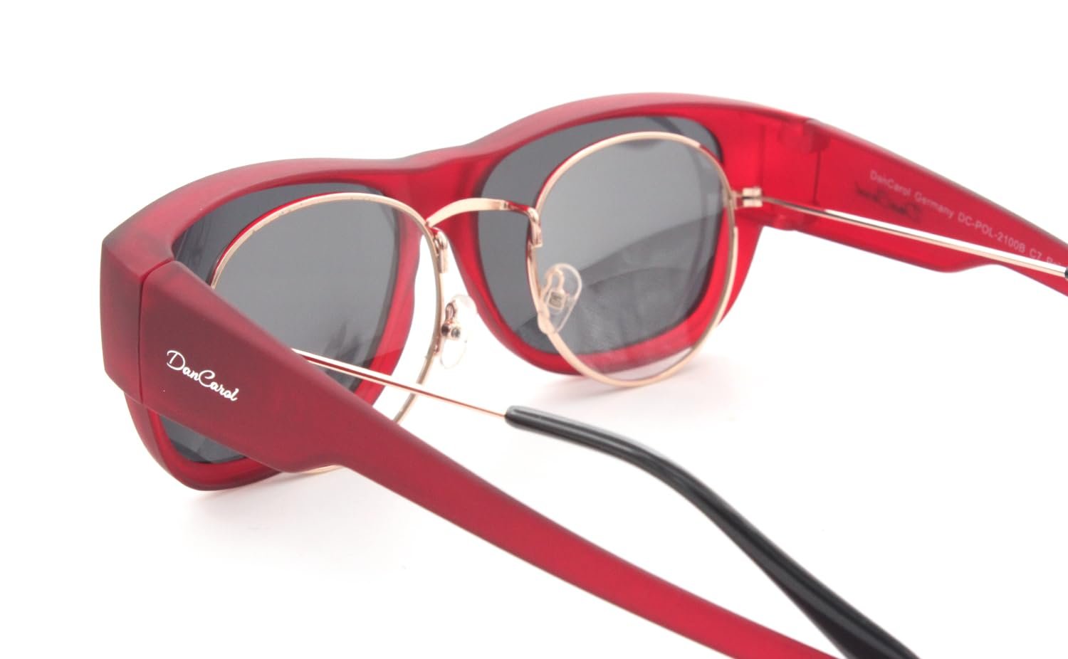 Сонцезахисні окуляри DanCarol DC-POL-2100B-C2, червоний, універсальний розмір, фото №5