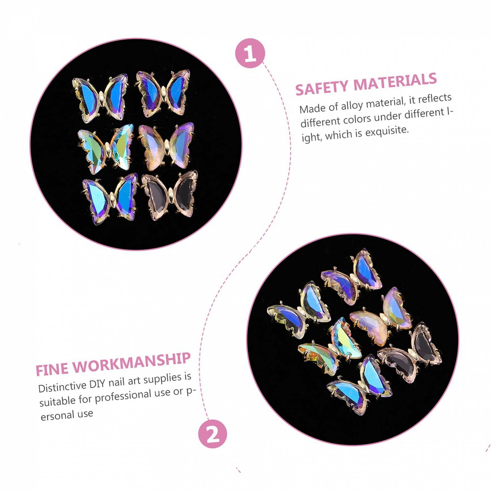 Прикраса для нігтів MERRYHAPY Метелик, ., фото №7