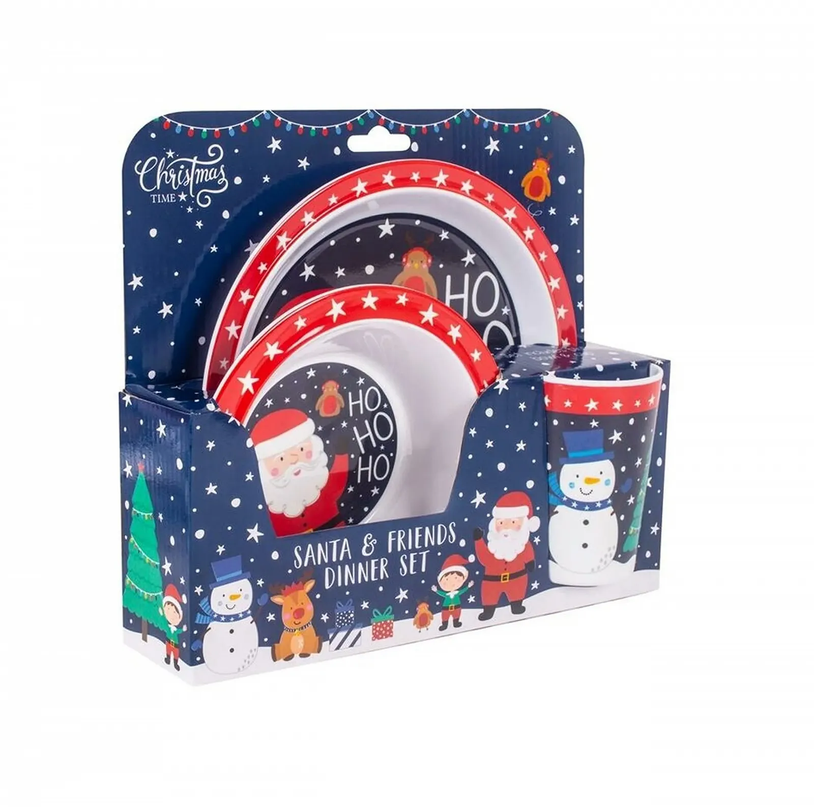 Набор детской посуды Santa and Friends, 3 предмета (тарелка, миска, чашка), фото №2 Набор детской посуды Santa and Friends, 3 предмета (тарелка, миска, чашка), фото №2