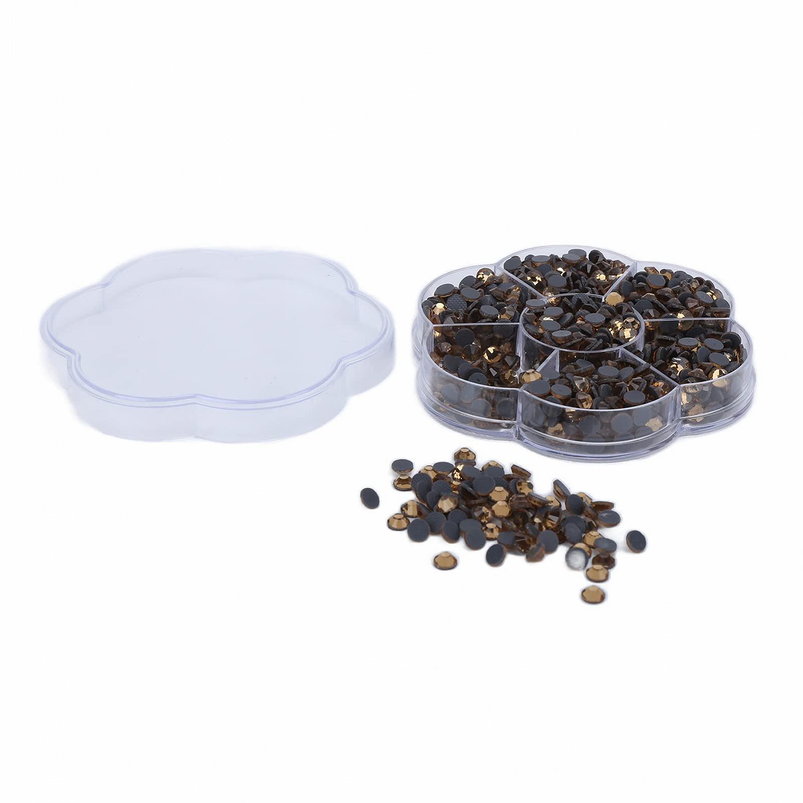 Стрази Emoshayoga Скло Прозорий, Жовтий, 200 шт, фото №5