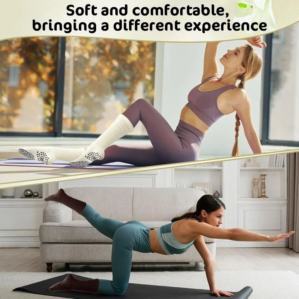 Шкарпетки для пілатесу Жіночі нековзні шкарпетки 3 пари, фото №4 Шкарпетки для пілатесу Жіночі нековзні шкарпетки 3 пари, фото №4