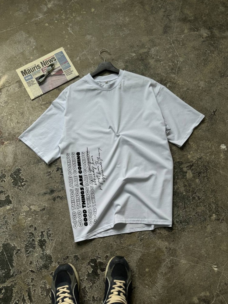 Футболка оверсайз біла Good RD398, фото №1