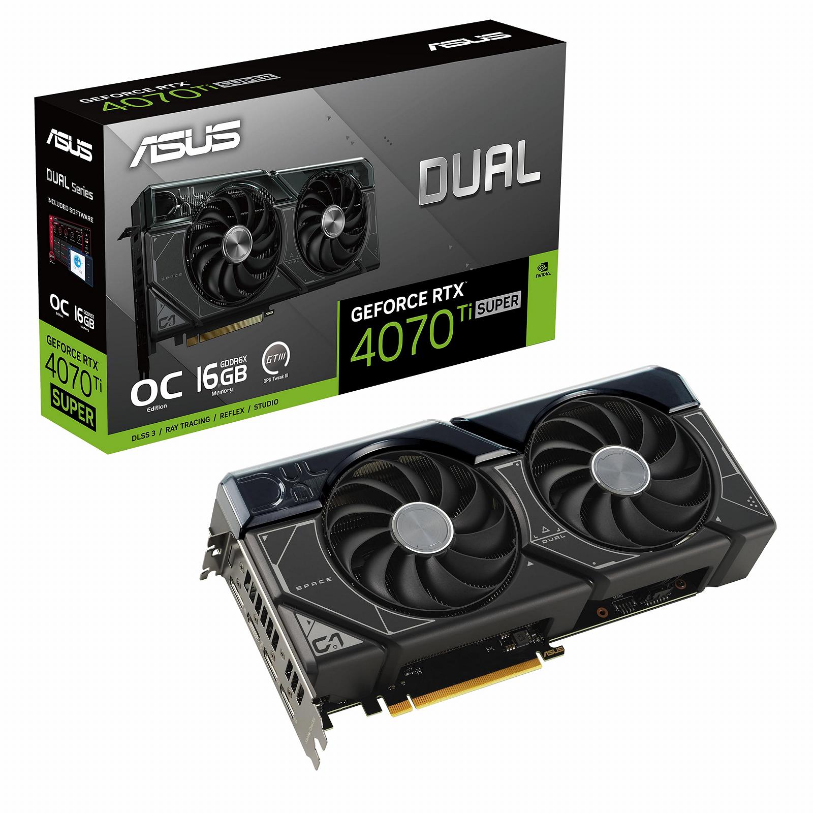 Відеокарта ASUS Dual GeForce RTX 4070 Ti Super OC Edition 16GB GDDR6X, фото №1