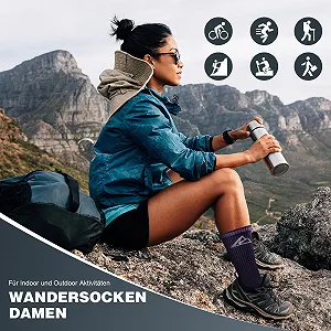 Жіночі туристичні шкарпетки Бавовняні спортивні synthetic.ua - Фото 1