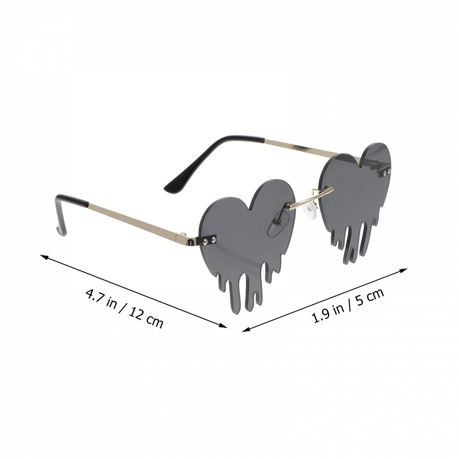 Солнцезащитные Очки Сердцеобразные COLLBATH Tears Безоправные, фото №3