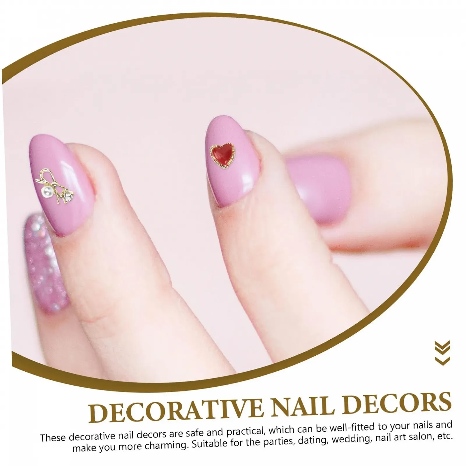 Підвіски для нігтів в стилі бароко 60 шт. прикраси, фото №3