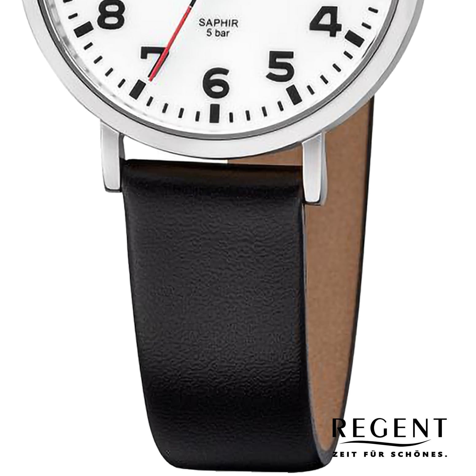 Женские часы REGENT с сапфировым стеклом и люминесцентным циферблатом 12111342, серебристый / белый, ремешок, фото №3 Женские часы REGENT с сапфировым стеклом и люминесцентным циферблатом 12111342, серебристый / белый, ремешок, фото №3