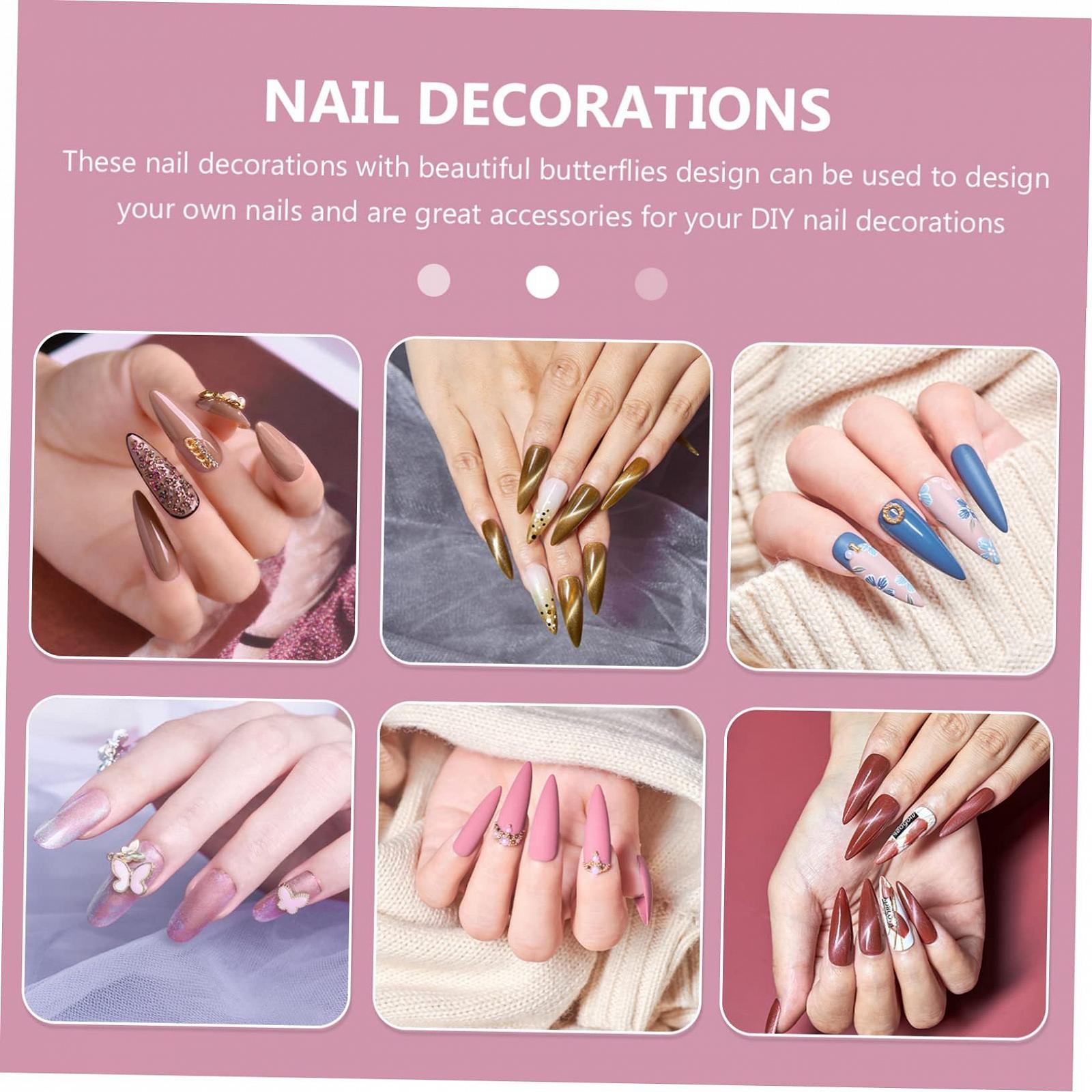 Прикраса для нігтів Метелик Healeved 3D, 24 шт, фото №7