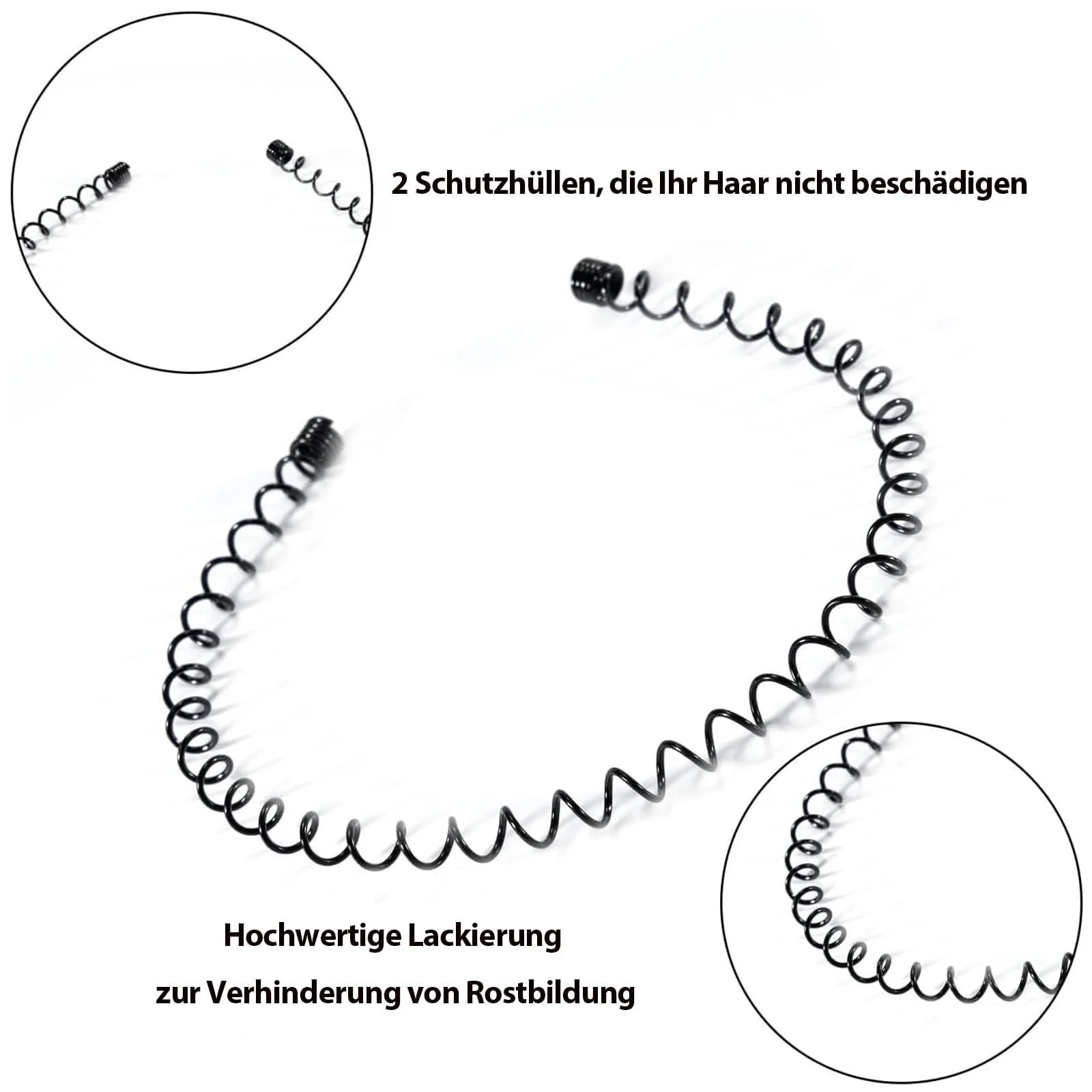 Набір металевих обручів для волосся 12 шт., фото №2