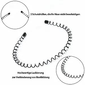 Набір металевих обручів для волосся 12 шт. synthetic.ua - Фото 1