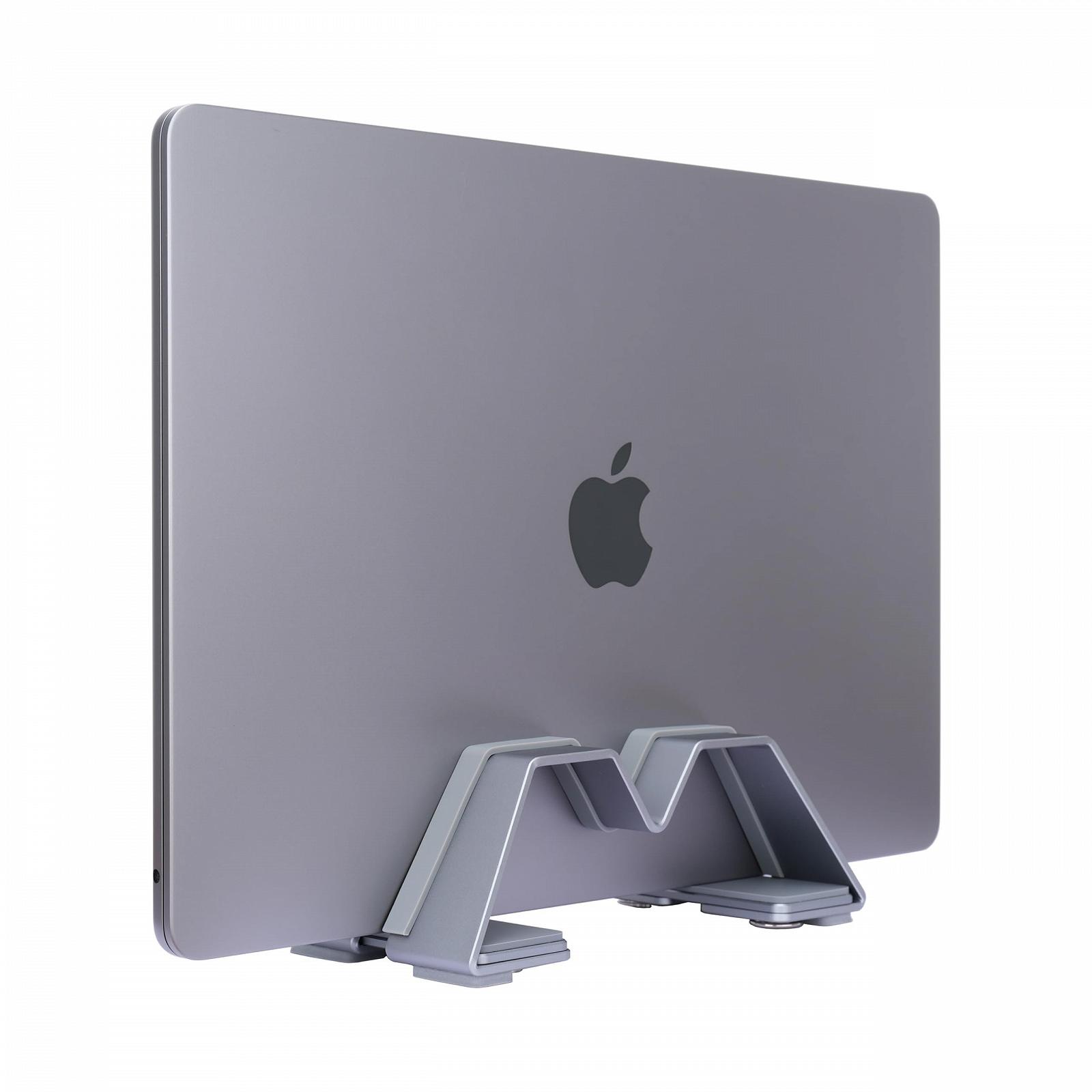 Вертикальна підставка для ноутбука M-подібна регульована - Алюміній, Універсальна для MacBook та всіх ноутбуків, фото №2