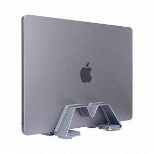 Вертикальна підставка для ноутбука M-подібна регульована - Алюміній, Універсальна для MacBook та всіх ноутбуків synthetic.ua - Фото 1