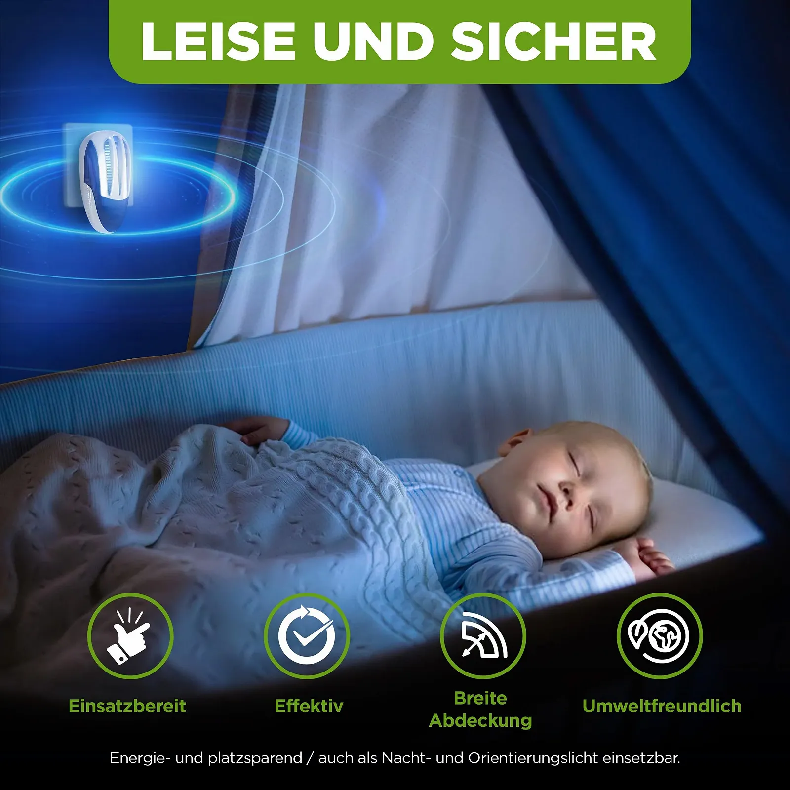 Електричний знищувач комах ISOTRONIC 1000 V UV лампа 30 м² 2 шт., фото №6