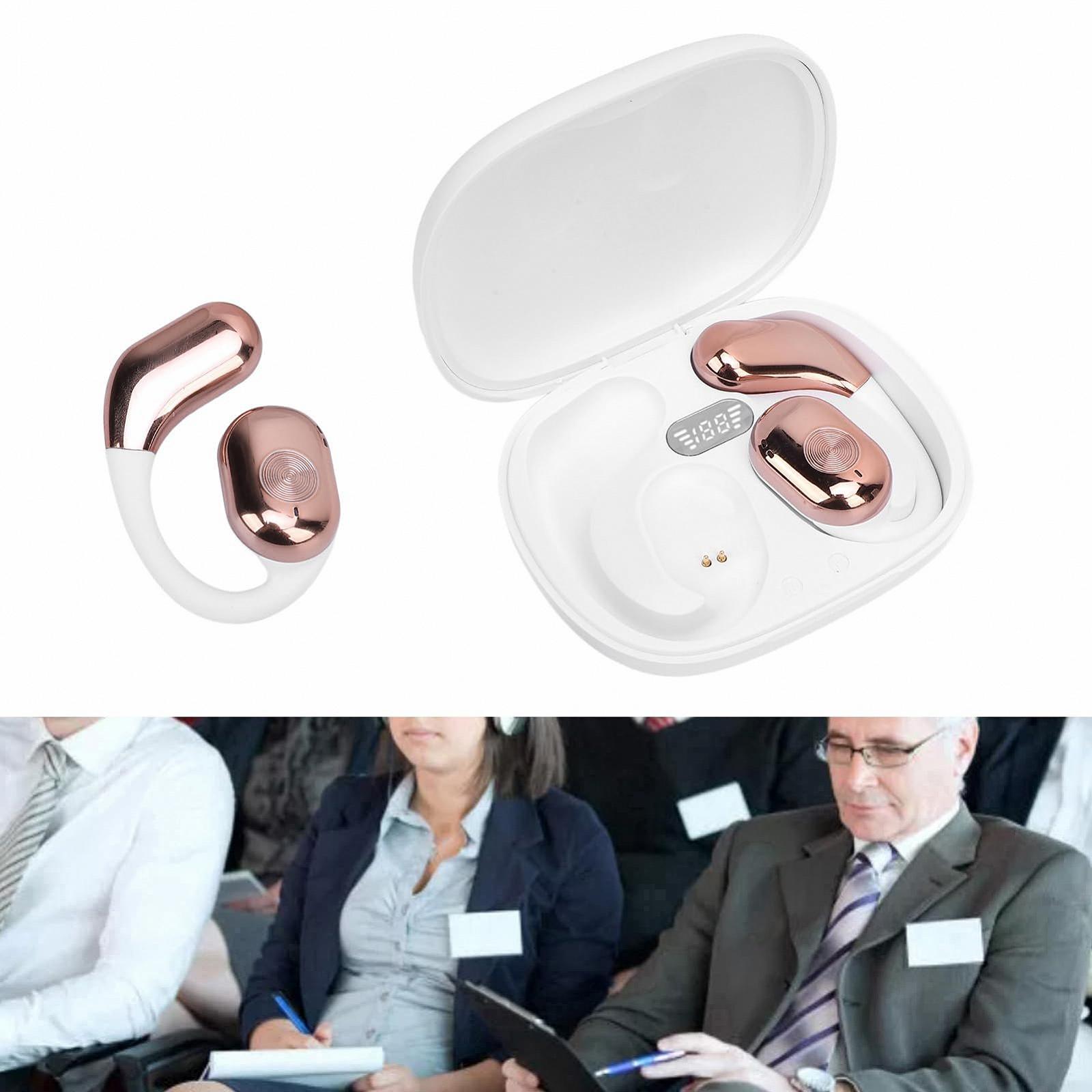 Навушники для перекладу голосу Bluetooth, 144 мови, в реальному часі, бездротові, біле золото, фото №7