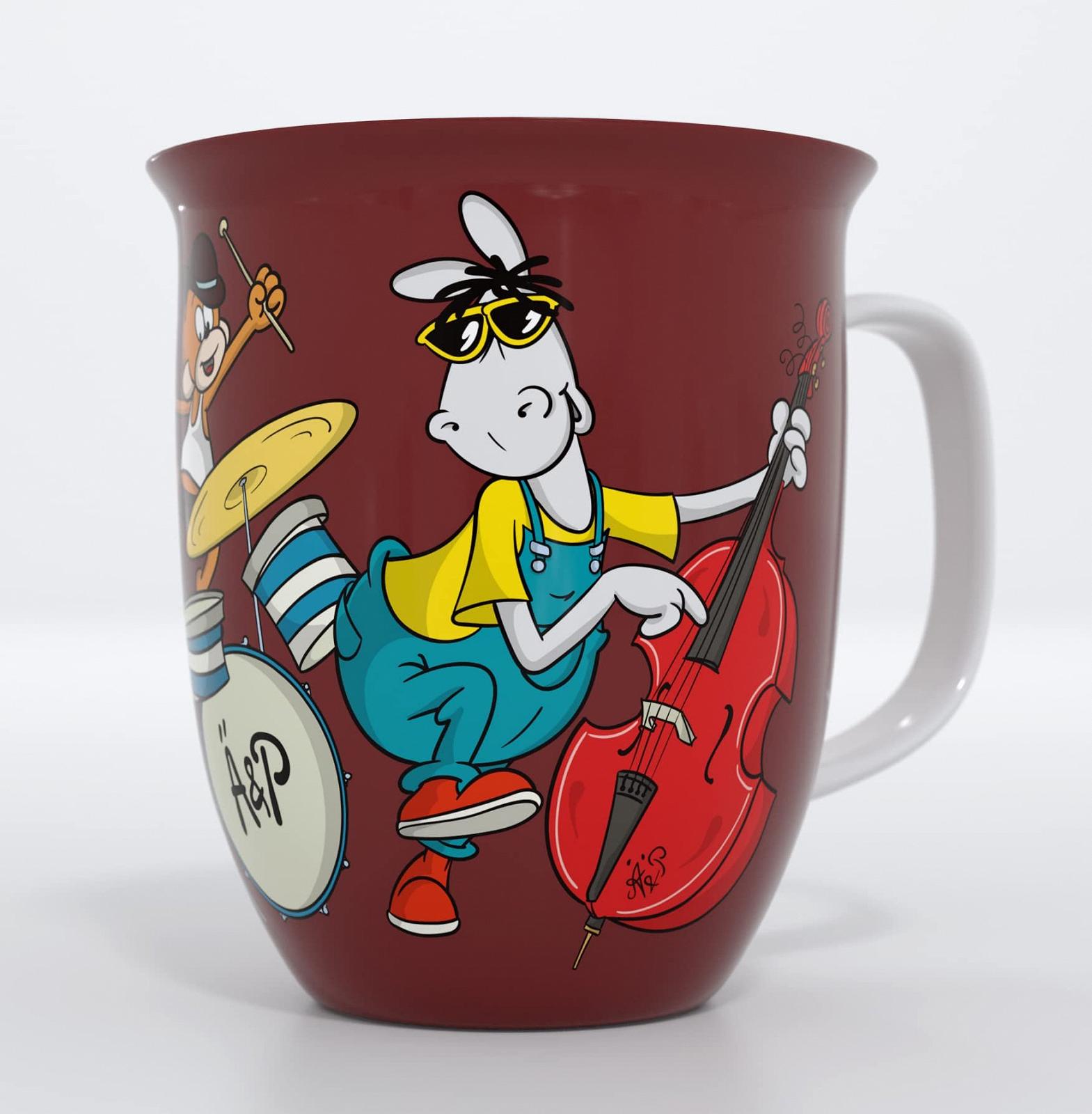 Фарфоровая кофейная кружка Äffle & Pferdle Let's Fetz, фото №1