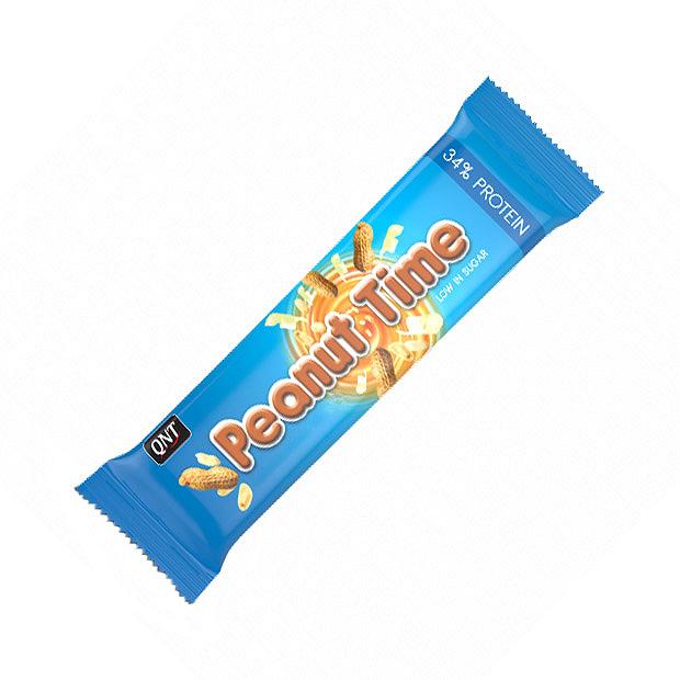 Батончик QNT Peanut Time Bar, 60 грамм Карамель-арахис, фото №1