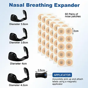 Смужки на ніс магнітні 60 шт (30 пар) проти хропіння для покращення дихання та сну synthetic.ua - Фото 1