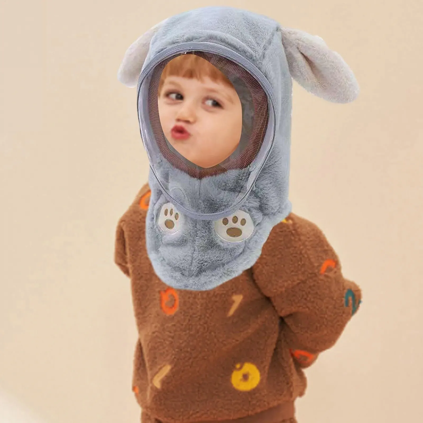 Детская Лыжная шапка Кролик, фото №2