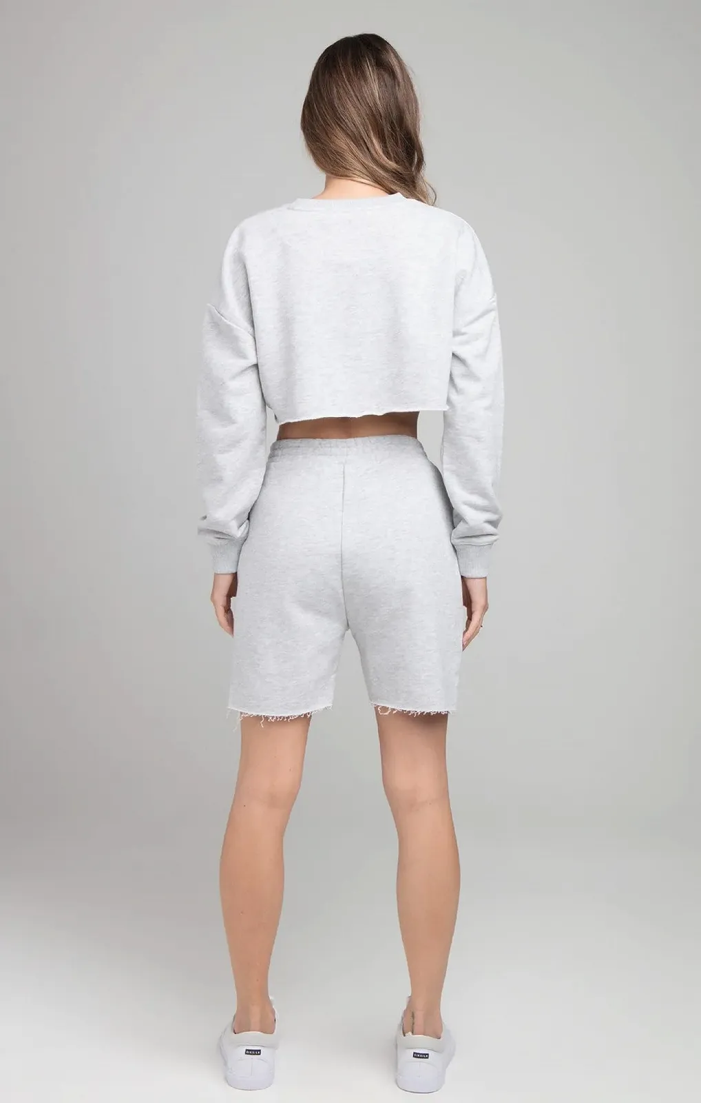 Женский Укороченный Свитшот SikSilk Серый, фото №4 Женский Укороченный Свитшот SikSilk Серый, фото №4