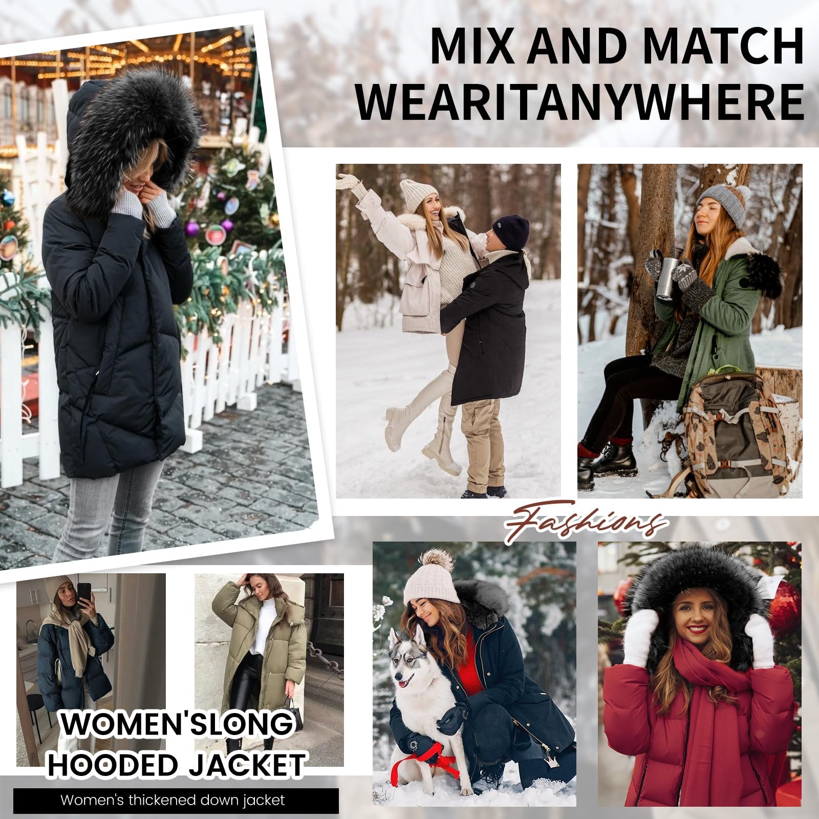 Жіноча зимова куртка Tuopuda, фото №8