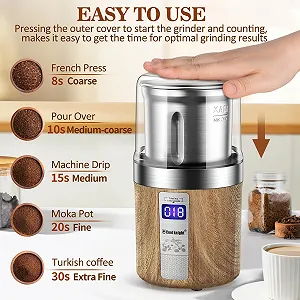 Електрична Кавомолка COOL KNIGHT 100г, для спецій, кавових зерен, горіхів synthetic.ua - Фото 1