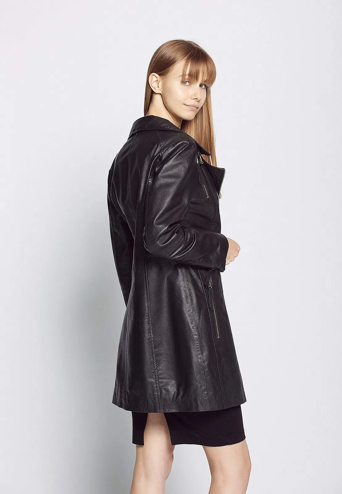 Кожаное пальто JCC Mpj-380, фото №5 Кожаное пальто JCC Mpj-380, фото №5