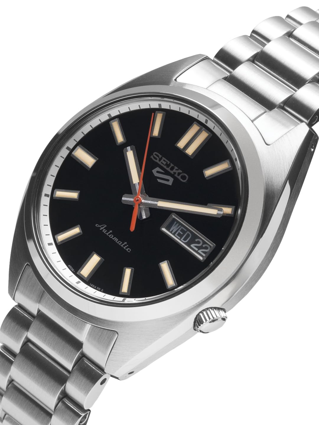 Аналоговий годинник Seiko для чоловіків з чорним циферблатом, фото №7