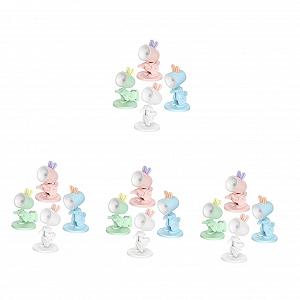 LED лампа OSALADI комплект из 16 шт. Декоративный настольный светильник в форме кролика для детской комнаты складной с держателем - Фото 1