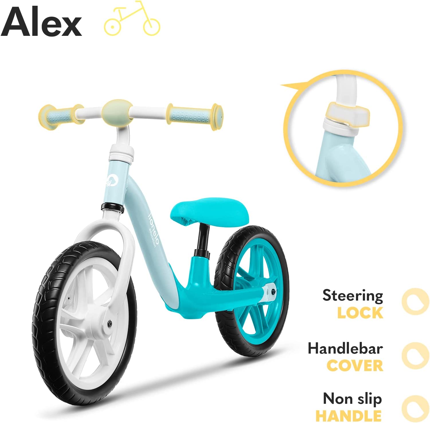 Беговел Lionelo Alex Бирюзовый, фото №7