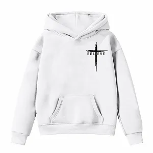 Девочковый Худи Теплый Свитшот с Капюшоном Мешковатые Спортивные Худи Повседневный Пуловер - Фото 1