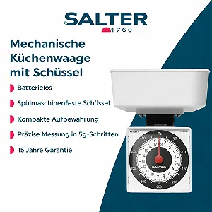 Кухонні ваги Salter Dietary 500 г White synthetic.ua - Фото 1