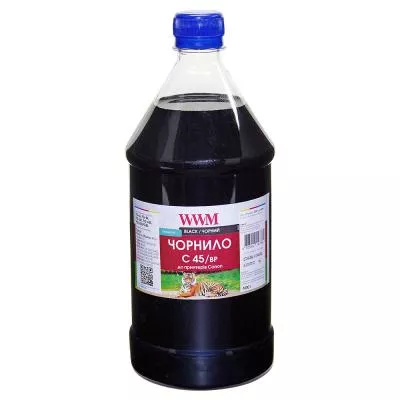 Чернила WWM CANON PG-440/PG-445/PGI-450Bk 1000г Black Pigmented (C45/BP-4), фото №1