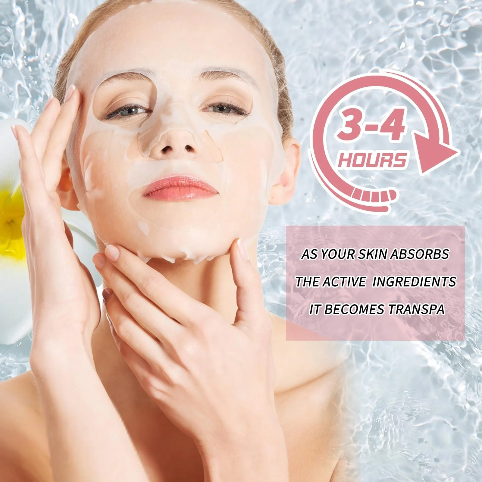 Тканинна маска для обличчя Korean Face Mask Набір тканинних масок для обличчя, фото №6