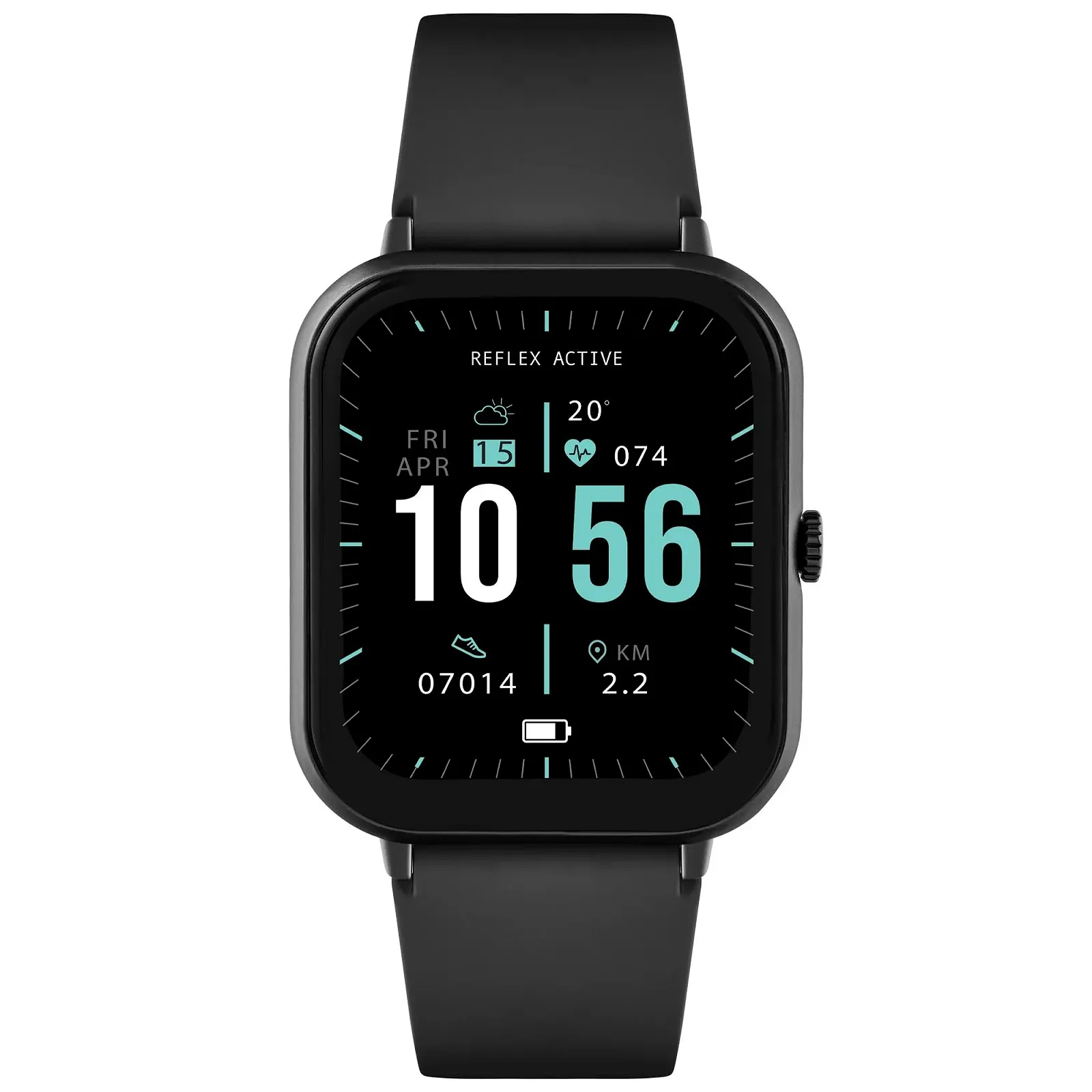 Смартгодинник Reflex Active Series 17 1.8" Чорний Ремінець, фото №2