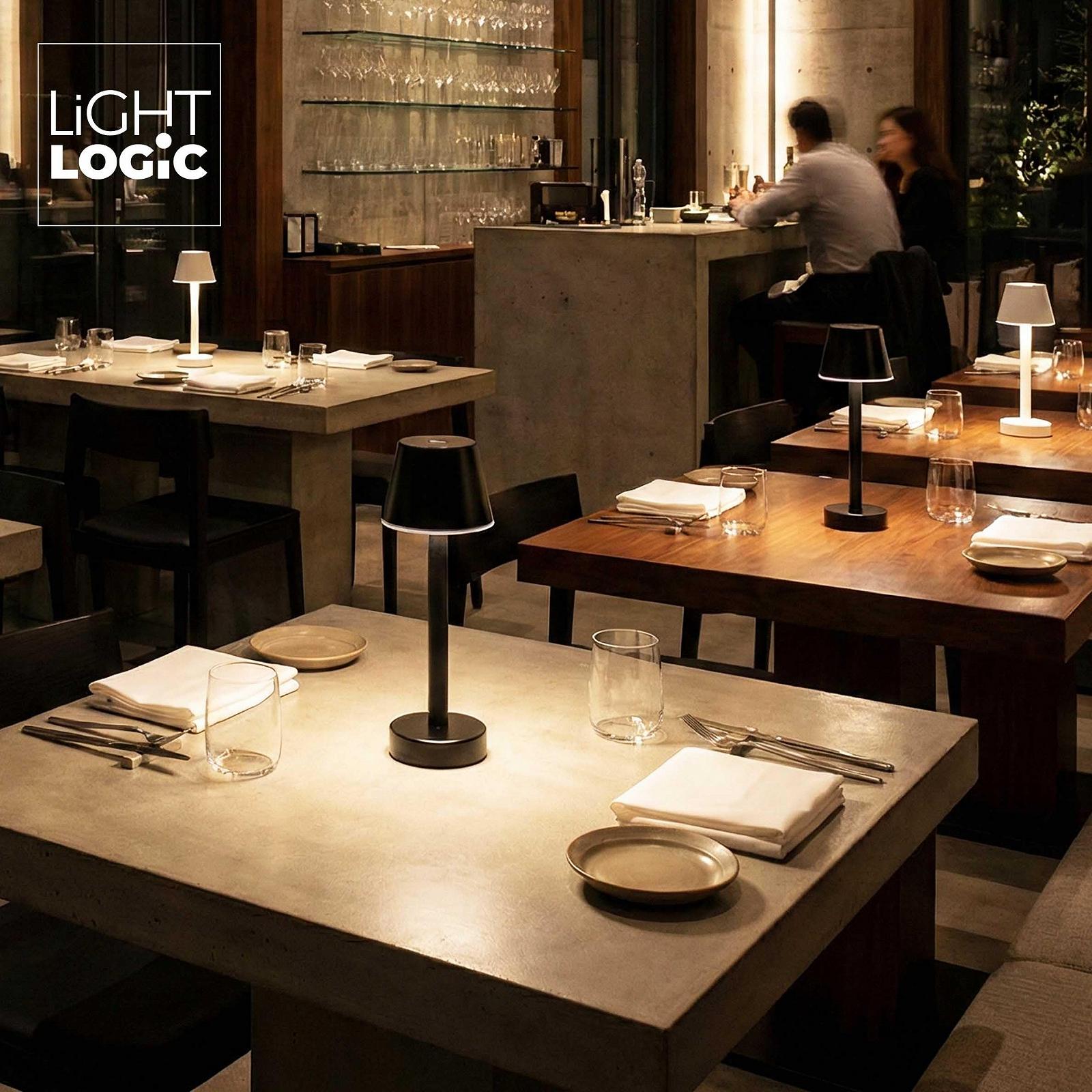 Настільна лампа LightLogic LL JERE DIM RGB B Акумуляторна Чорна, фото №7