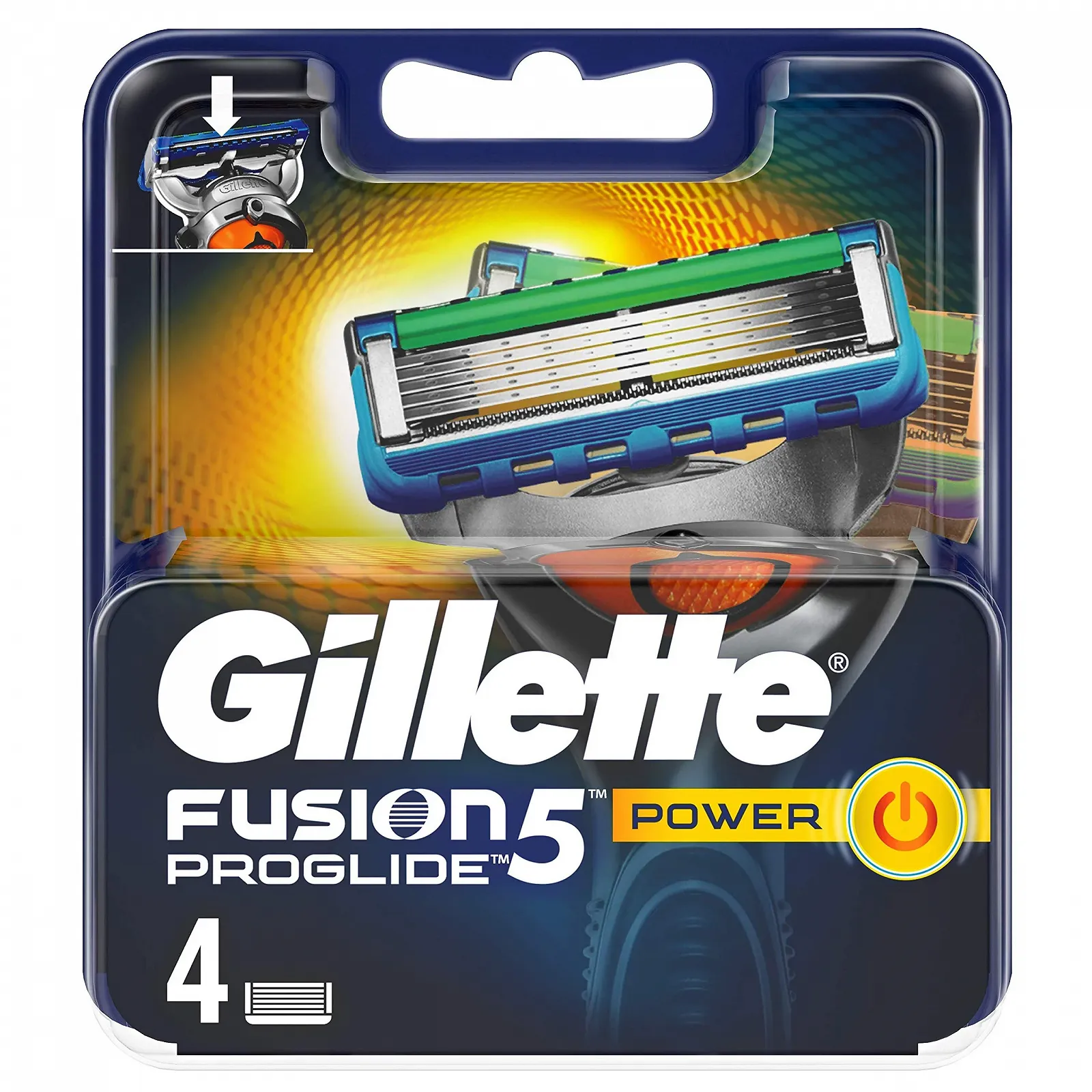 Сменные кассеты Gillette Fusion5 ProGlide Power 4 шт, фото №7